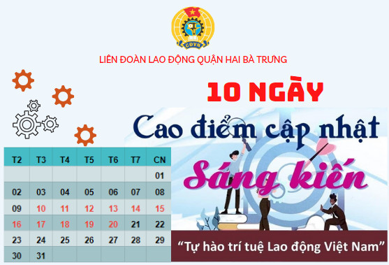 LĐLĐ quận Hai Bà Trưng phát động chiến dịch thi đua 10 ngày cao điểm cập nhật sáng kiến Chương trình “01 triệu sáng kiến - nỗ lực vượt khó, sáng tạo quyết tâm chiến thắng đại dịch Covid - 19”